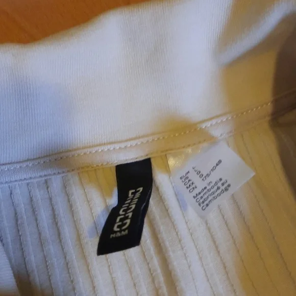 H&M Light Beige Collared Ribbed Dress - Picture 3 of 5